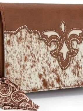 Trinity Ranch Genuine Cowhide Crossbody